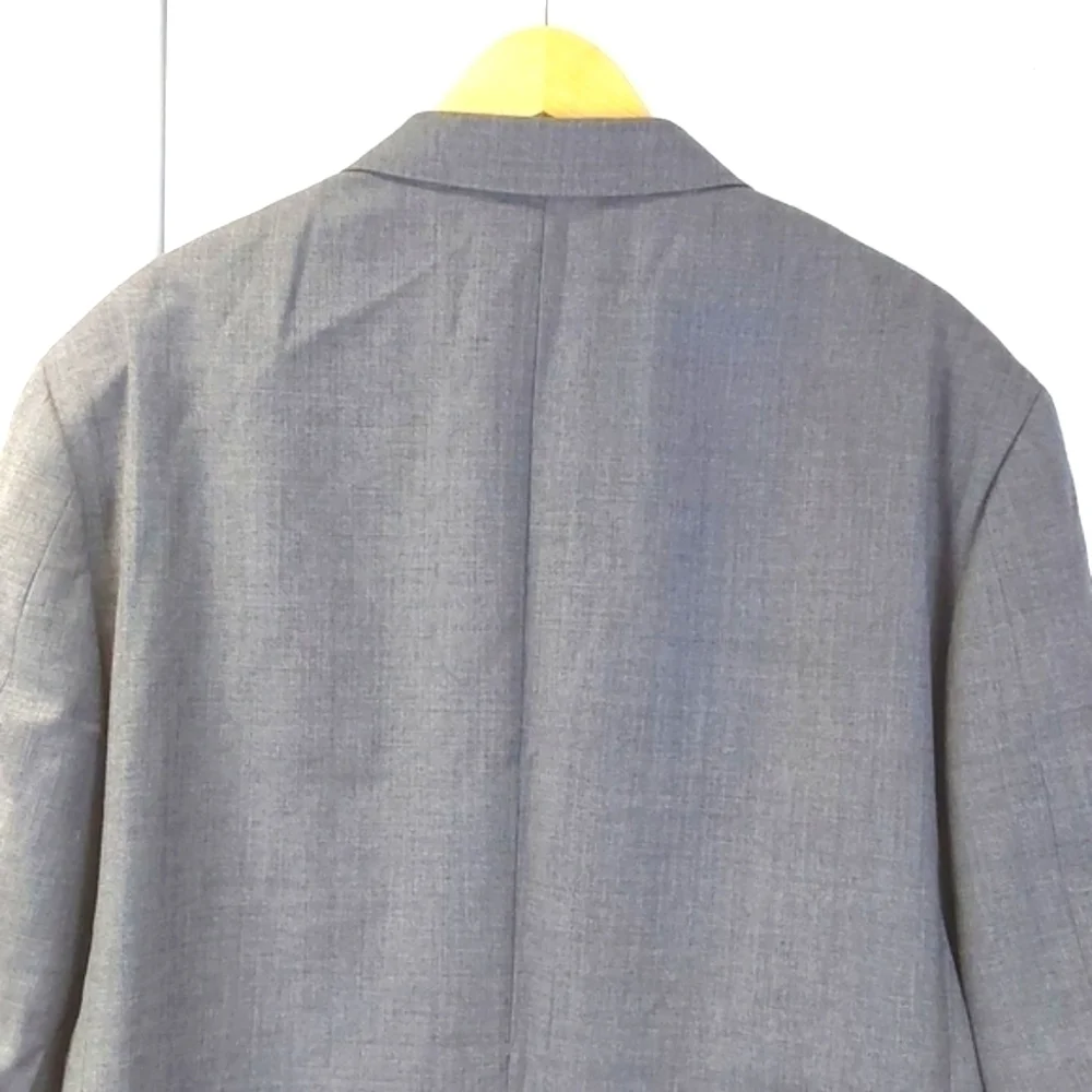 Tollegno 1900 J.Crew Crosby |Gray Charcoal Wool Suit Coat Neutral Luxury Sz.46r